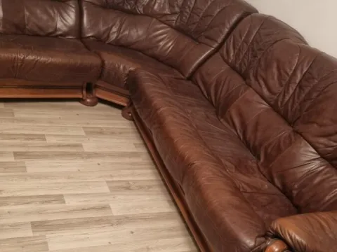 Prodaja - Kožna kutna garnitura Spin Valis, očuvano